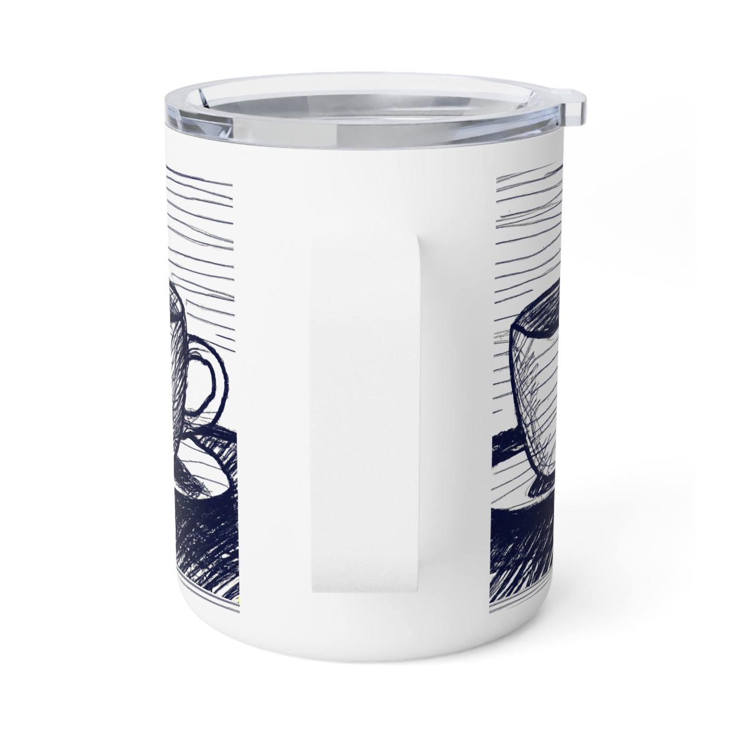 Double Shot of coffee  Insulated Coffee Mug, 10oz-Shalav5