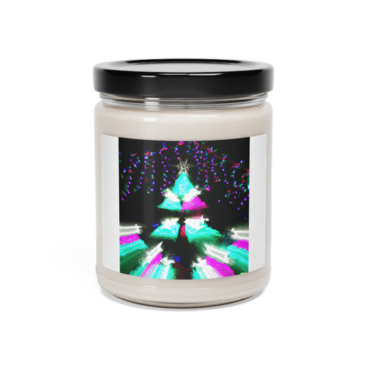 Abstract Christmas Tree Scented Soy Candle, 9oz-Shalav5