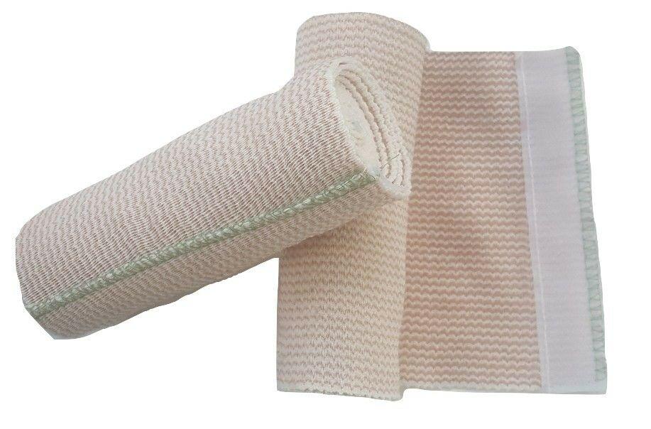Cotton Elastic Bandages 6ft, Hook and Loop Closure(13 to15 ft. stretched) 2pc-Shalav5