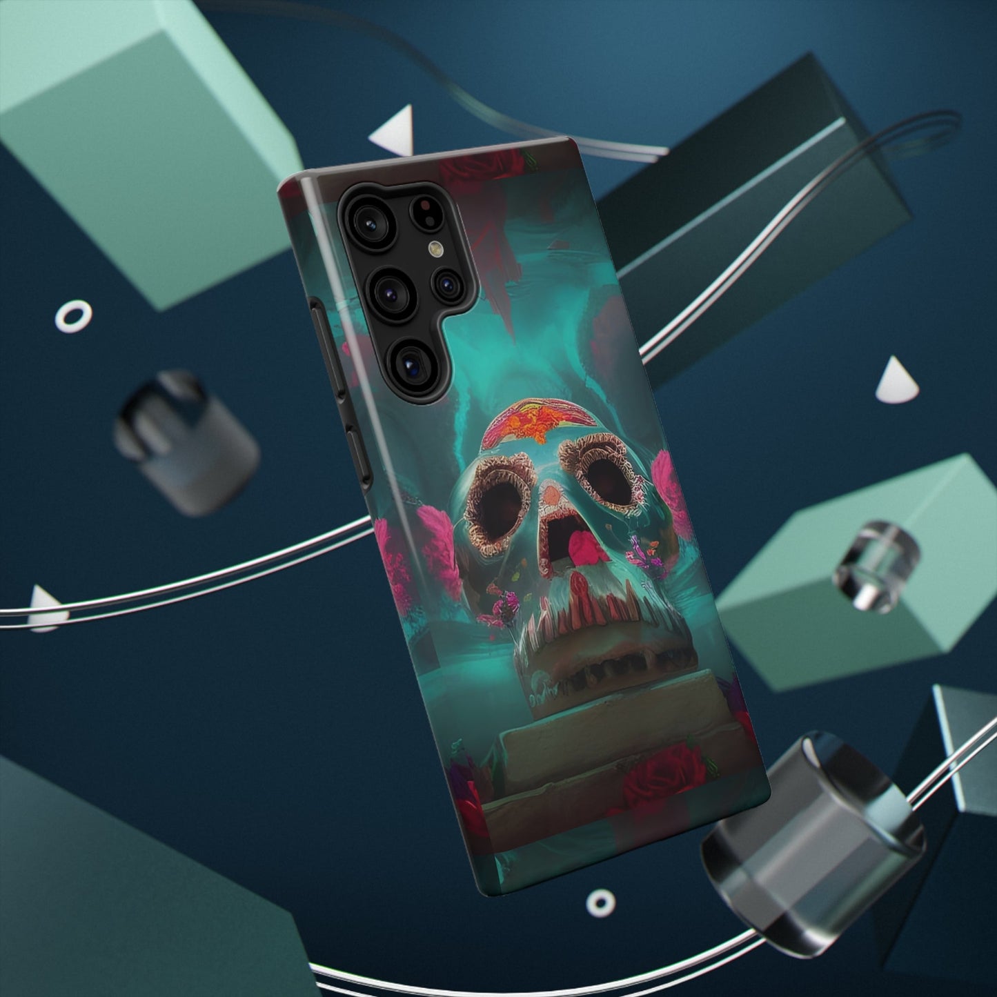 Happy Cinco de mayo skull on a pedestal Impact-Resistant Cases for iPhone and Samsung-Shalav5