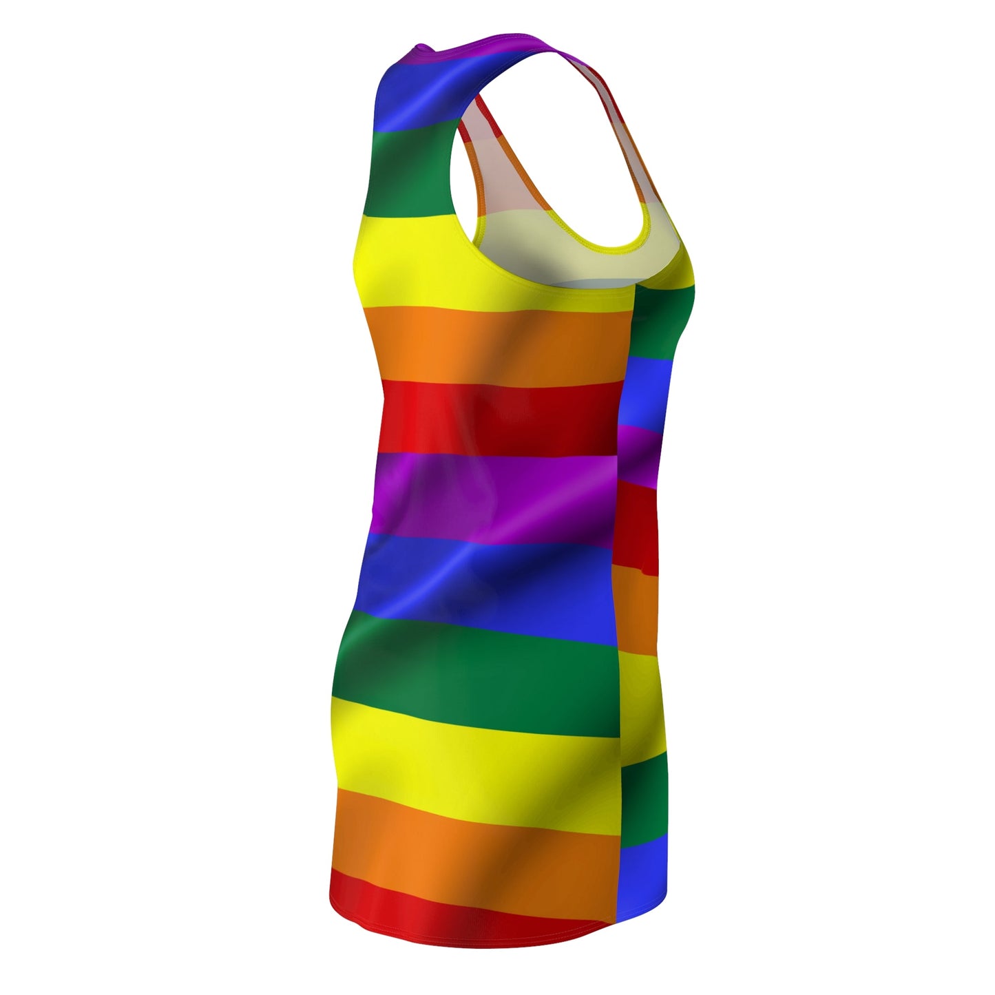 All Over Prints - Women's Rainbow LGBTQ Cut & Sew Racerback Dress