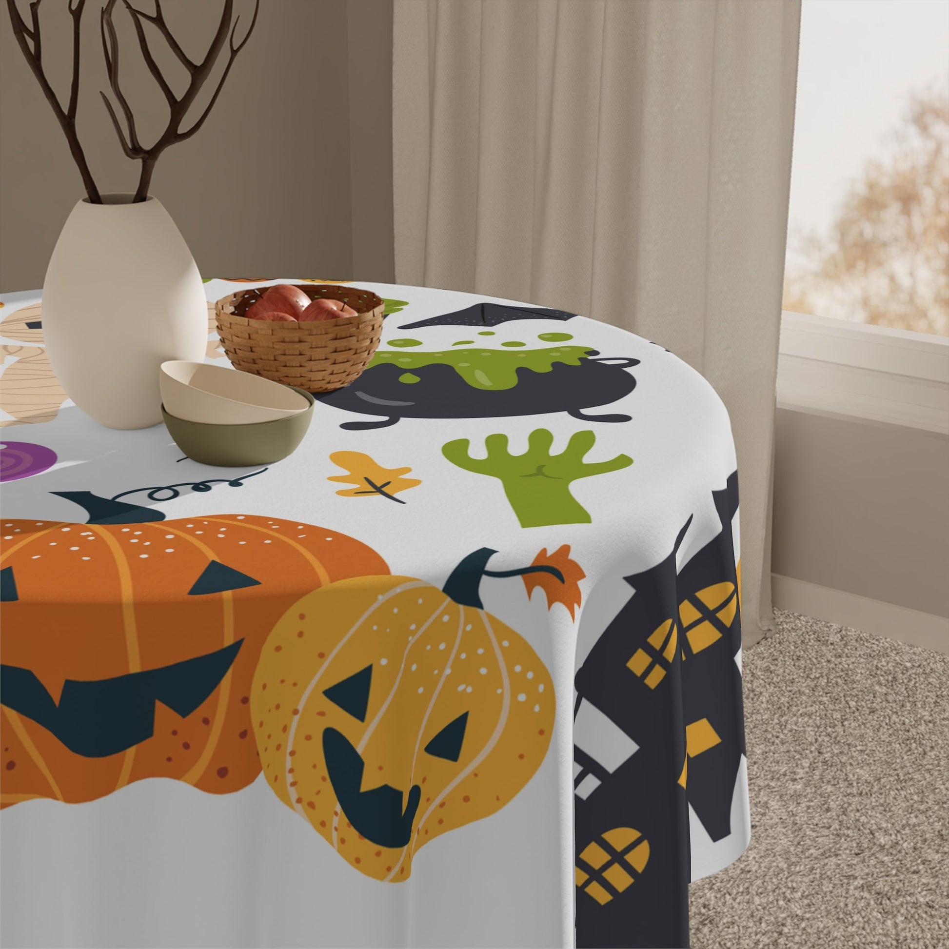 Home Decor - Happy Halloween Tablecloth