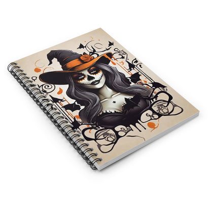 Paper Products - Skeleton Lady Spiral Notebook - Ruled Line