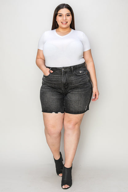 Judy Blue Full Size High Waist Tummy Control Denim Shorts