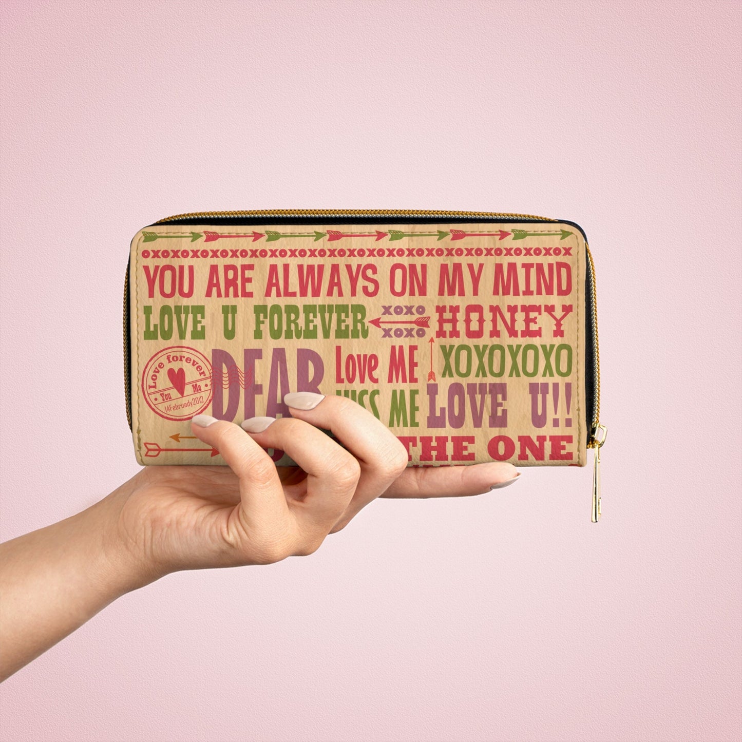 Accessories - You Are Always On My Mind Zipper Wallet
