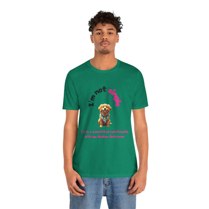 I just Love Golden Retrievers Unisex Jersey Short Sleeve Tee