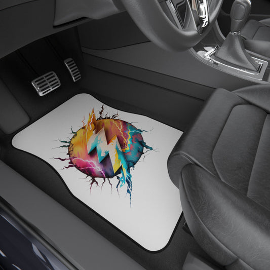 Psychedelic lightning bolt Car Mats (Set of 4)-Shalav5