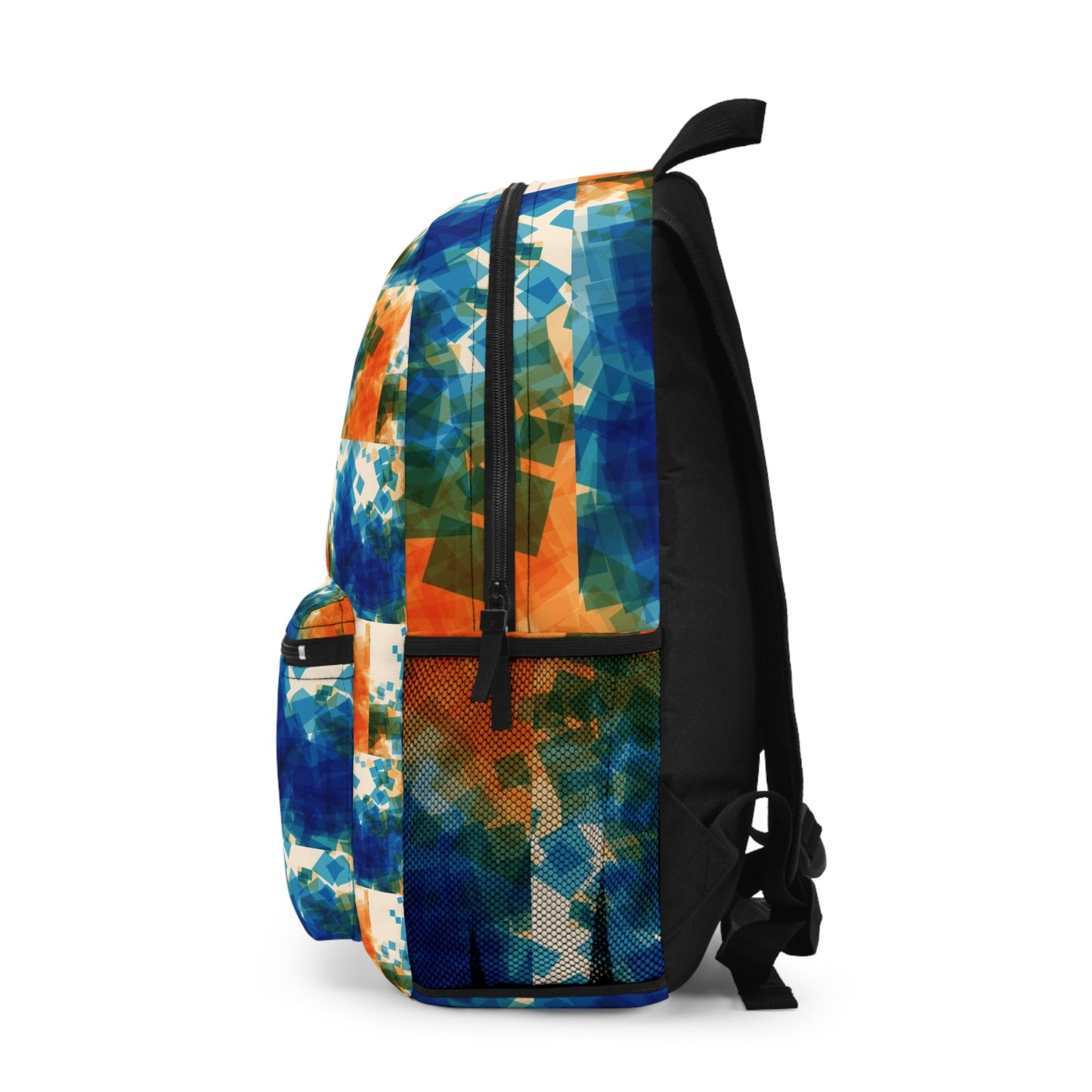 Bags - Splash Of Pixels Back To School Backpack Orang/ Blue