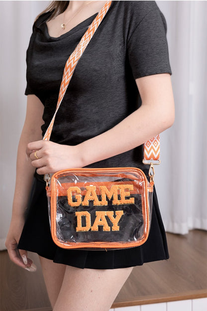 Zenana GAME DAY Stadium Approved Transparent Crossbody Bag