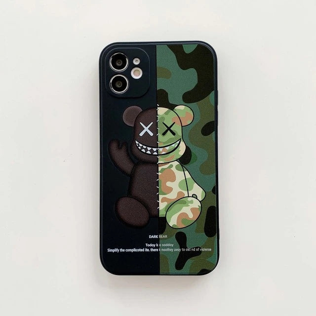 Cartoon Bear Soft Cases for iPhone-Shalav5