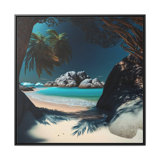 Canvas - Secret Beach Gallery Canvas Wraps, Square Frame