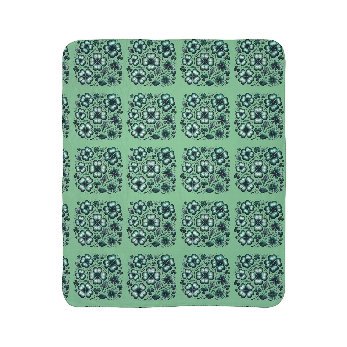 4 Clover Fleece Sherpa Blanket