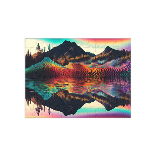 Psychedelic Soundwaves Puzzle (96, 252, 500, 1000-Piece)-Shalav5