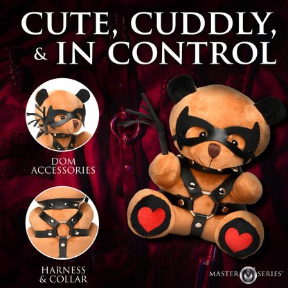 Master Series Dom Bear Plush Kinky Adult Roleplay Gag Gift