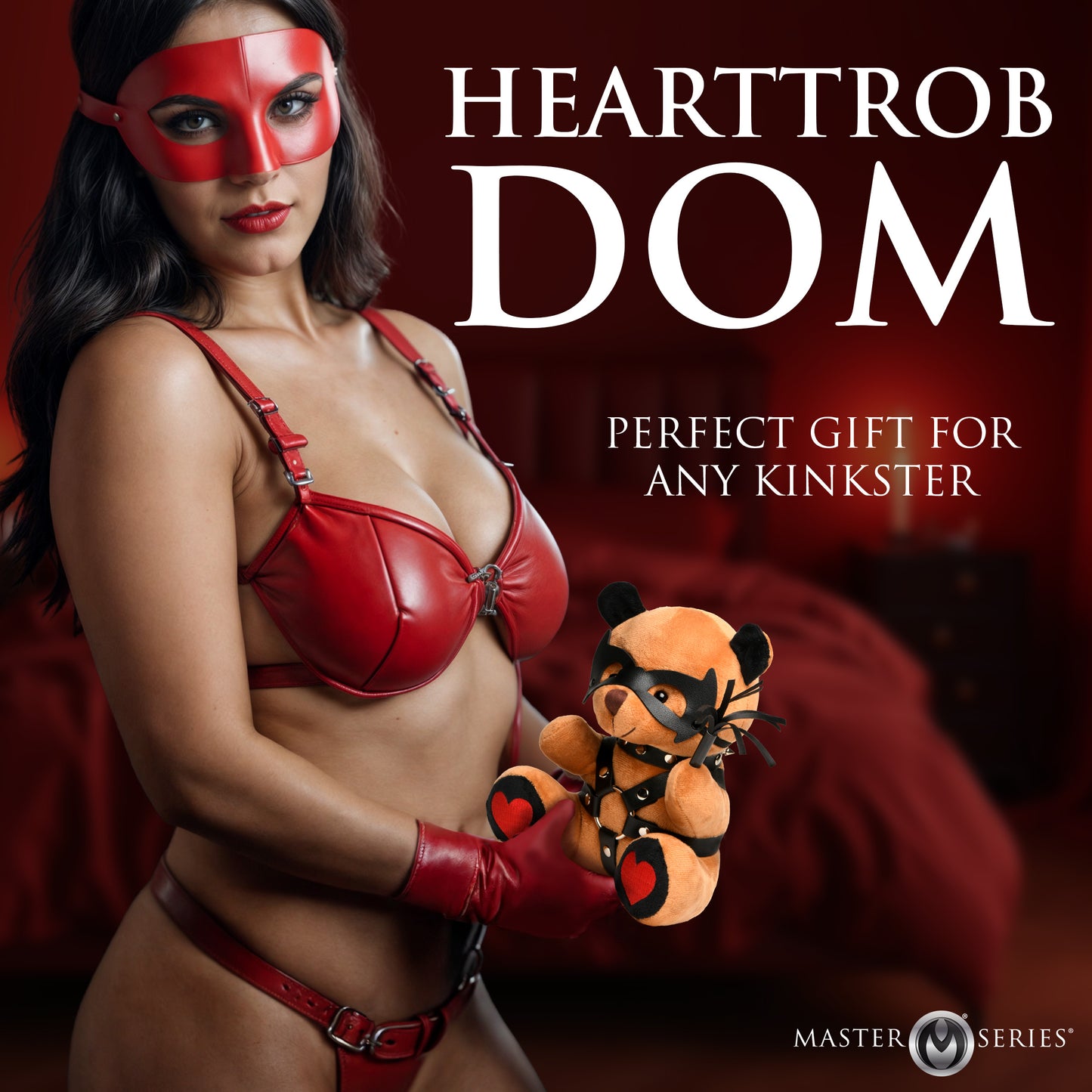 Master Series Dom Bear Plush Kinky Adult Roleplay Gag Gift