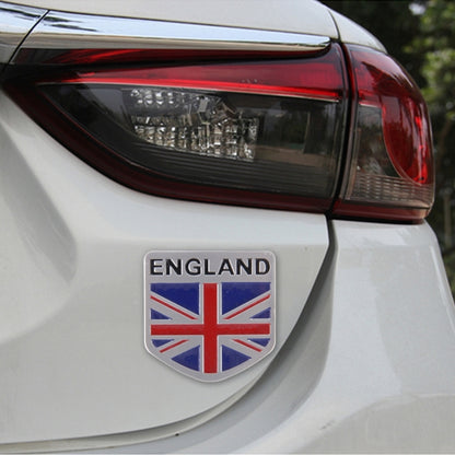 England Flag Style Metal Car Sticker