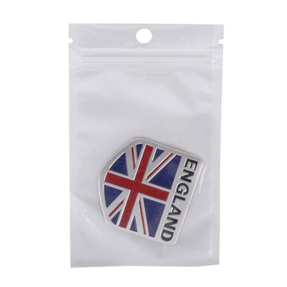 England Flag Style Metal Car Sticker