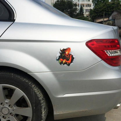 3D Characteristic Digital Simulation Car Paper Sticker