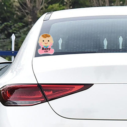 Baby in Car Free Sticker Warning Sticker