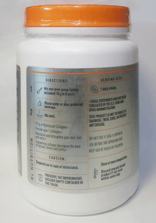 B-Collagen Dietary Supplement Hydrolyzed Collagen Powder 10.6 oz-Shalav5