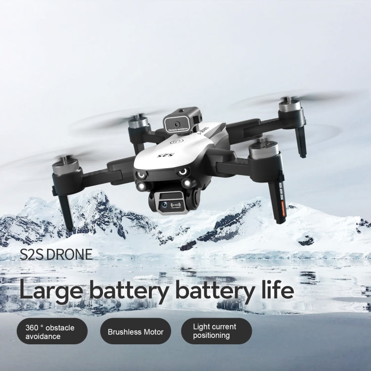 LS-S2S Obstacle Avoidance Brushless Dual Lens Aerial Photography Folding Drone