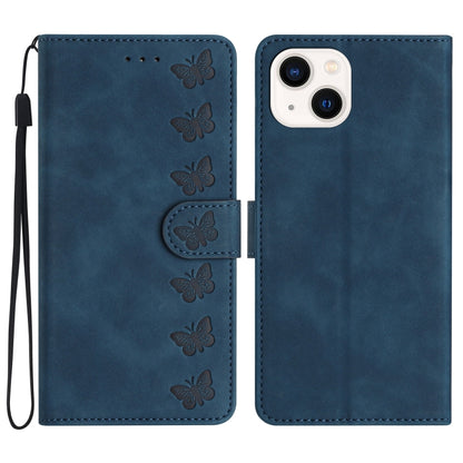 Seven Butterflies Embossed Leather Phone Case, Series 1