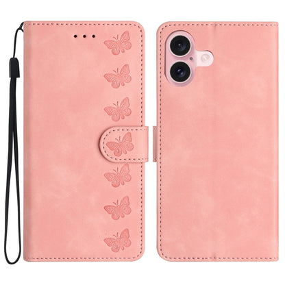 Seven Butterflies Embossed Leather Phone Case, Series 1