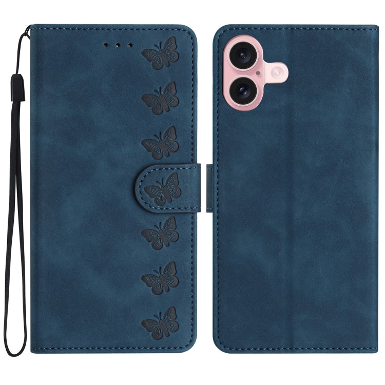 Seven Butterflies Embossed Leather Phone Case, Series 1