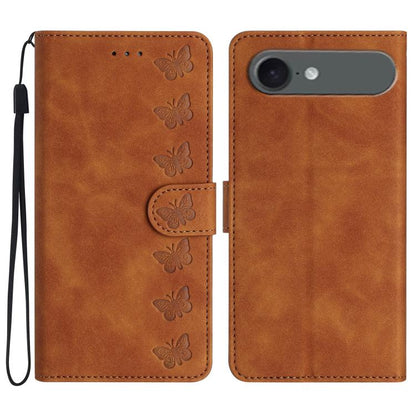 Seven Butterflies Embossed Leather Phone Case