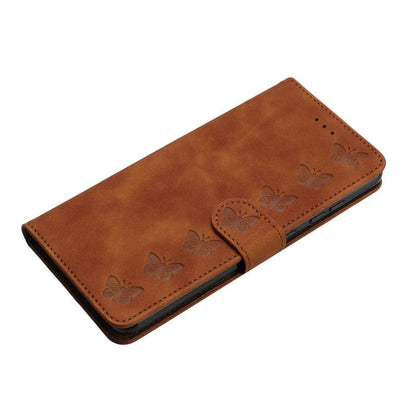 Seven Butterflies Embossed Leather Phone Case, For iPhone 18 Pro / 17 Pro, For iPhone 18 Pro Max / 17 Pro Max, For iPhone 16e / 17e, For iPhone 17