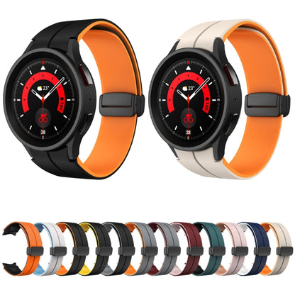 Dual Color Magnetic Folding Buckle Silicone Watch Band