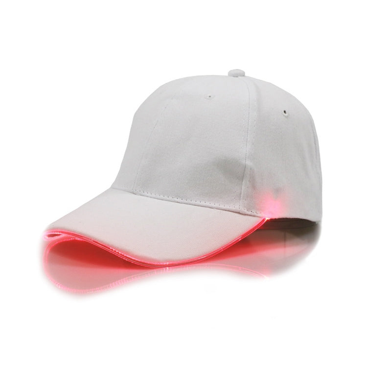 LED Luminous Baseball Cap Male Outdoor Fluorescent Sunhat, Style: Battery