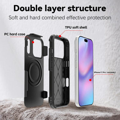 RedPepper Armor Magsafe PC Hybrid TPU Phone Case, For iPhone 18 Pro / 17 Pro, For iPhone 18 Pro Max / 17 Pro Max, For iPhone 17, For iPhone 17 Air, For iPhone 16 Pro Max, For iPhone 16 Pro, For iPhone 16 Plus, For iPhone 16, For iPhone 15 Pro Max      ...