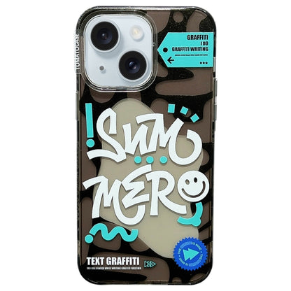 TOMATO Text Graffiti TPU Hybrid PC Phone Case, For iPhone 15 Pro Max, For iPhone 15 Pro, For iPhone 15, For iPhone 14, For iPhone 14 Pro, For iPhone 14 Pro Max