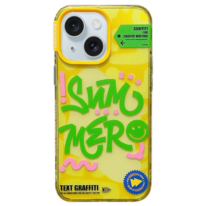 TOMATO Text Graffiti TPU Hybrid PC Phone Case, For iPhone 15 Pro Max, For iPhone 15 Pro, For iPhone 15, For iPhone 14, For iPhone 14 Pro, For iPhone 14 Pro Max