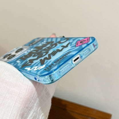 TOMATO Text Graffiti TPU Hybrid PC Phone Case, For iPhone 13