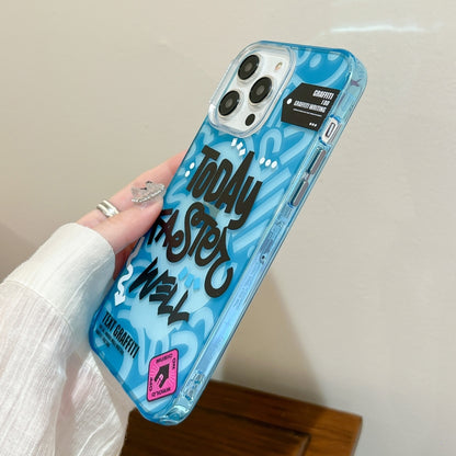 TOMATO Text Graffiti TPU Hybrid PC Phone Case, For iPhone 13