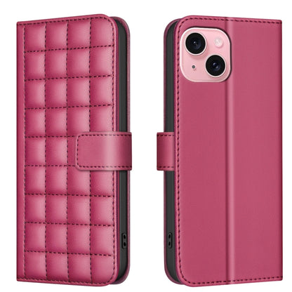 Square Texture Leather Phone Case, For iPhone 15 Plus / 14 Plus, For iPhone 15, For iPhone 14 / 13, For iPhone 14 Pro