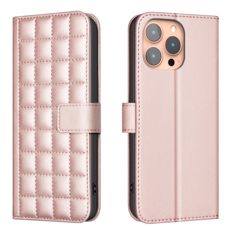 Square Texture Leather Phone Case, For iPhone 17e / 16e, For iPhone 17 Pro Max, For iPhone 16 Pro Max, For iPhone 16 Pro
