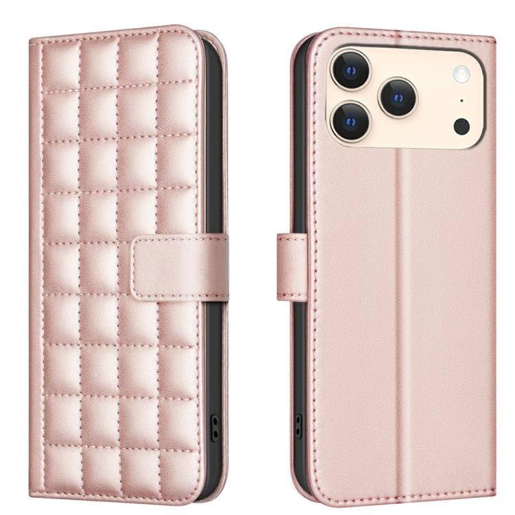 Square Texture Leather Phone Case, For iPhone 17 Pro Max, For iPhone 16e, For iPhone 16 Pro Max, For iPhone 16 Pro