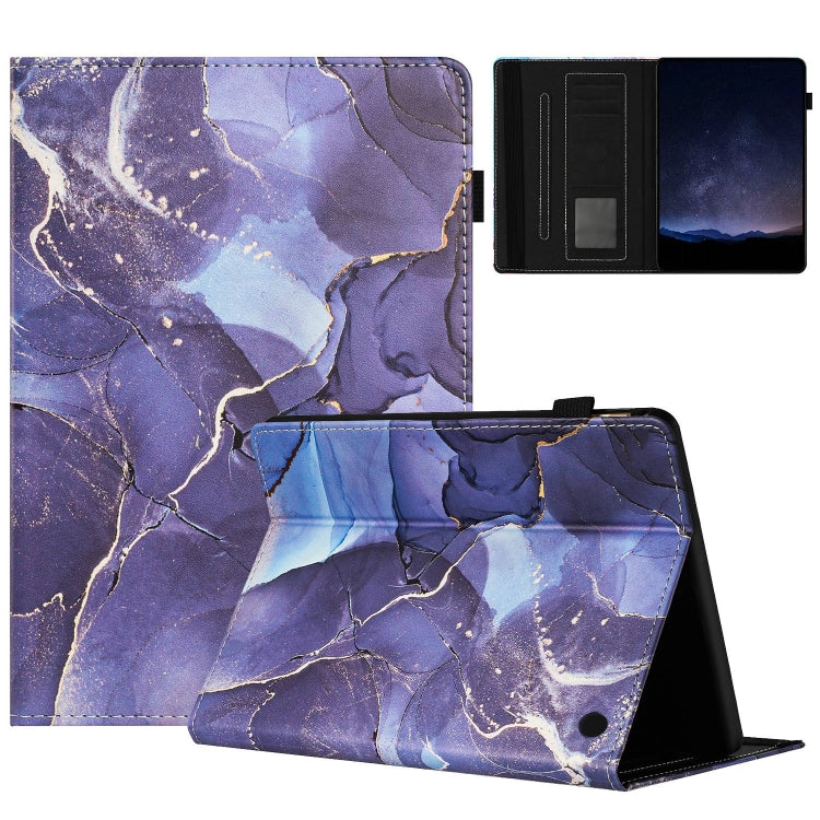 Marble Litchi Leather Smart Tablet Case