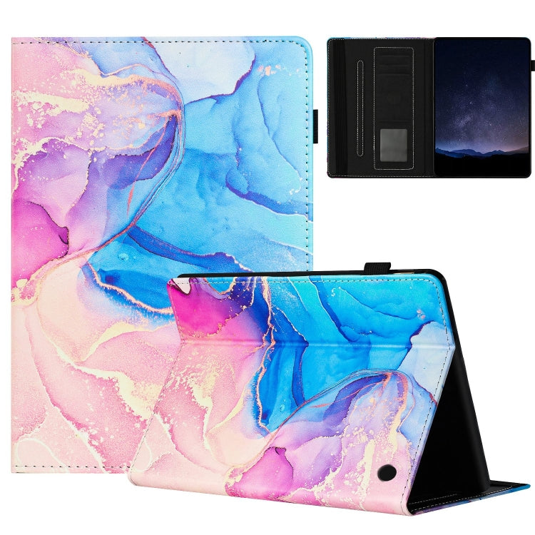 Marble Litchi Leather Smart Tablet Case