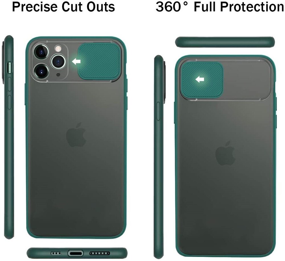 iPhone 13 11 12 Pro Max Camera Protection Slider Phone Case-Shalav5
