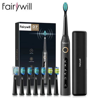 Electric Sonic Toothbrush USB Charge Rechargeable Waterproof-Shalav5