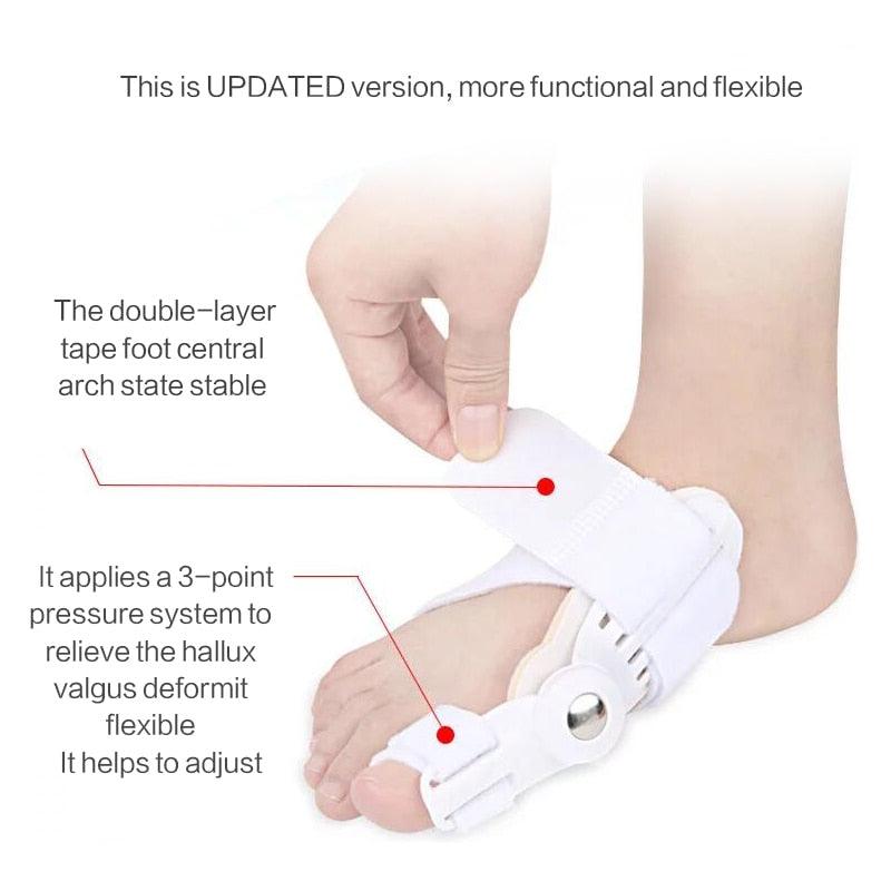 2Pcs Toe Protector Feet Care Pedicure Tool Big Toe Splint Straightener-Shalav5