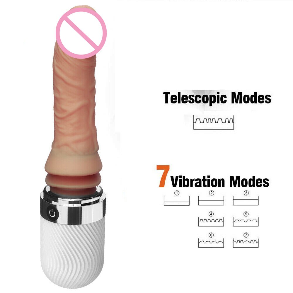 Auto Heating Masturbator Sex Machine Flexible Dildo Thrusting Vibration-Shalav5