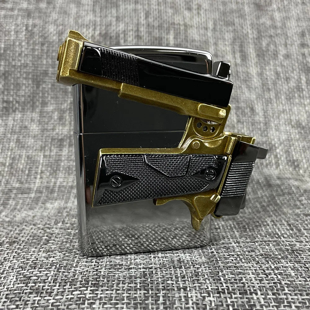 New Style Lighter Oil Gun Form In Good Browning Hold Felling 100% Made In USA For Zippo Gift For True Man