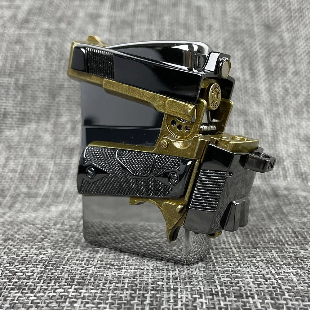 New Style Lighter Oil Gun Form In Good Browning Hold Felling 100% Made In USA For Zippo Gift For True Man