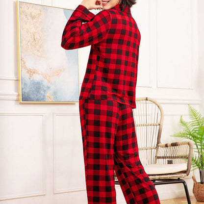 Autumn Women Long-Sleeved Pajamas Set-Shalav5
