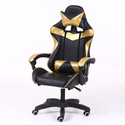 Computer Office Chair Home Gaming Chair Lifted Rotating Lounge Chair with Nylon Feet, With Nylon Feet (Red), With Nylon Feet (Black), With Nylon Feet (Green), With Nylon Feet (Gold), With Nylon Feet (Blue)